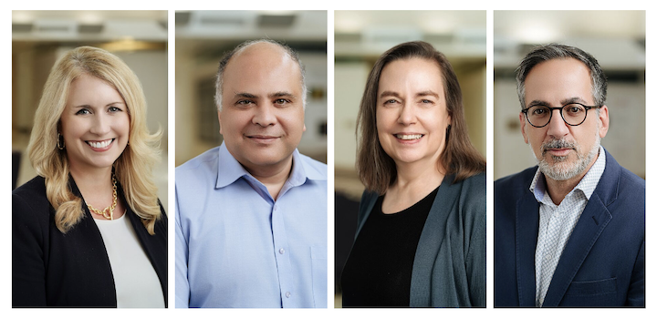 collage of four headshots