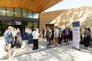 Attendees ariving at San Antonio Botanical Gardens