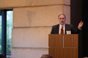 Dr. Larry Schlesinger addresses guests at GHS 2025