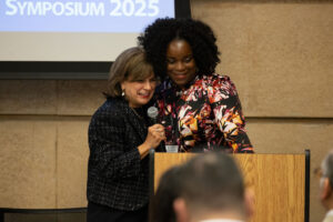 Dr. Amelie Ramirez and Kelechi Adejo