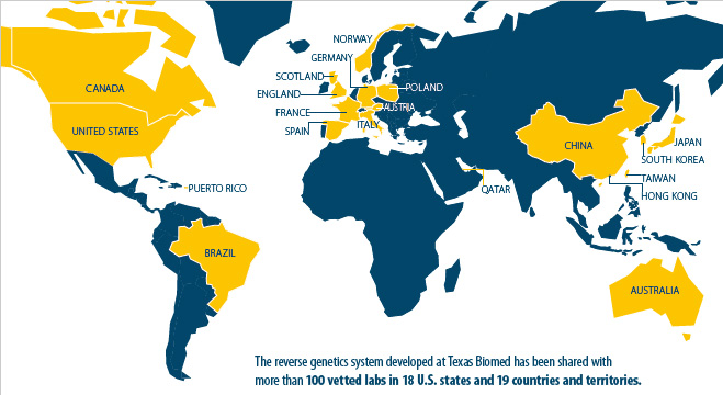 Coverage map of where the system has been used