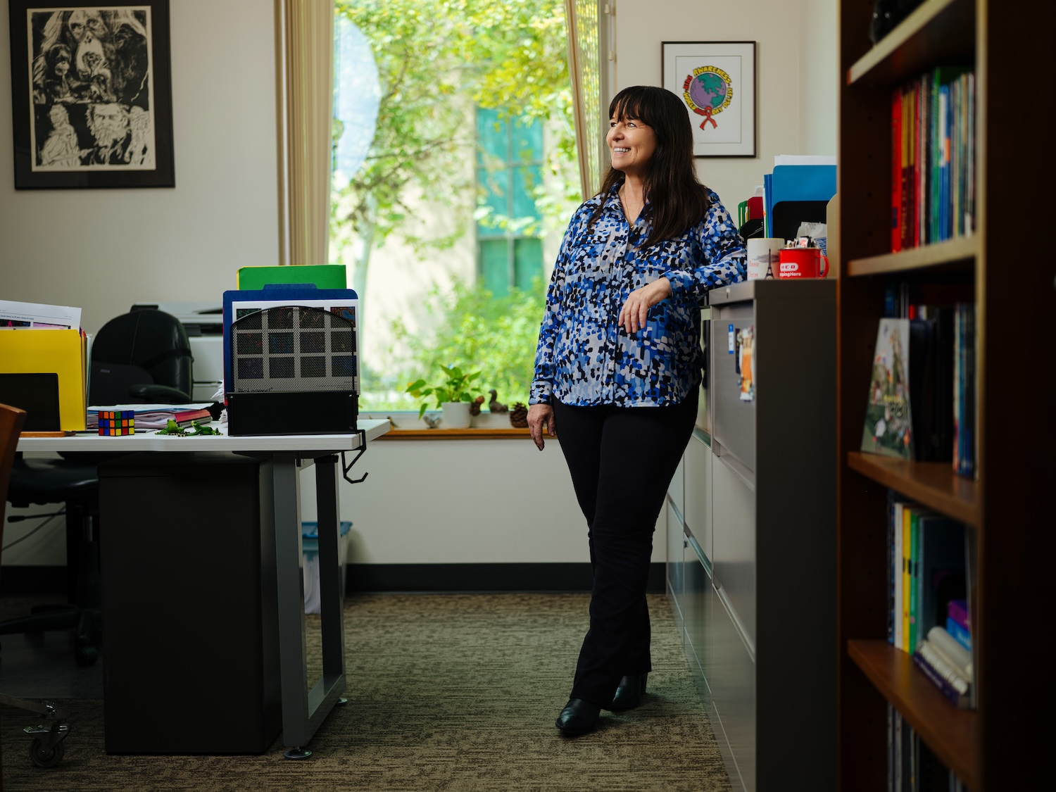 Marie-Claire Gauduin in her office