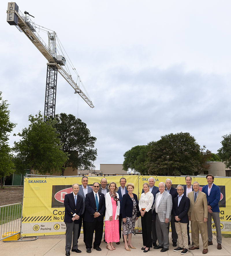 Current Texas Biomed Board visits the new construction site